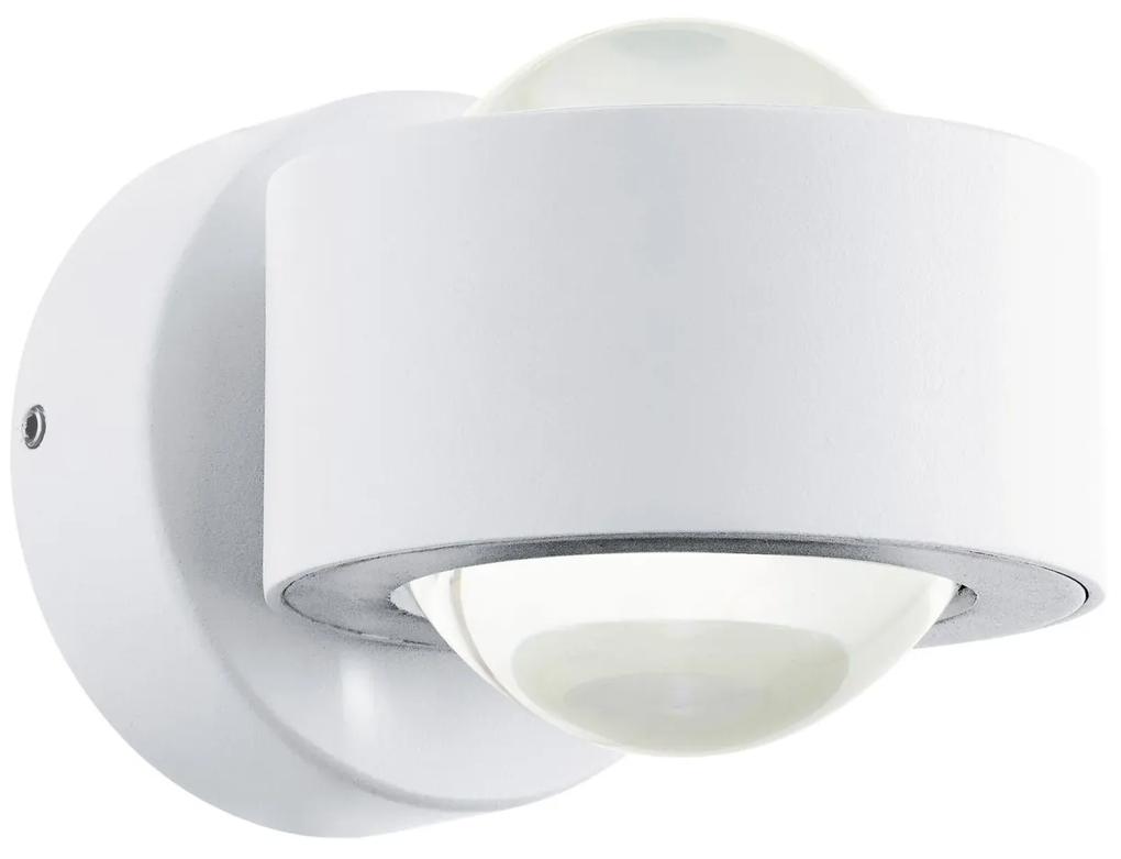EGLO Vonkajšie nástenné LED osvetlenie TREVIOLO, 2x3W, teplá biela, IP44, biele