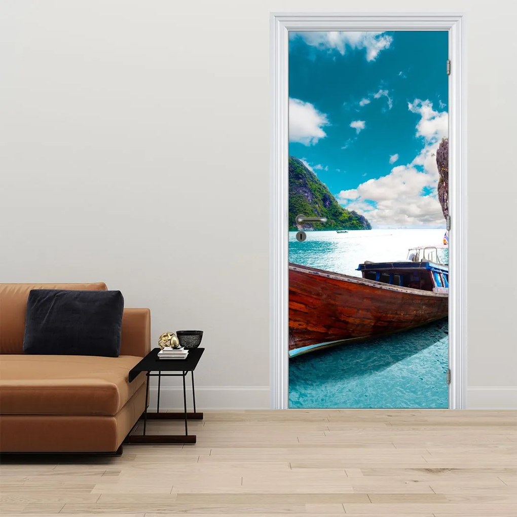 Fototapeta na dvere - Raj na zemi (95x205cm)