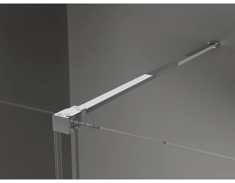 Mexen Velar, posuvné sprchové dvere do otvoru 110 cm, 8mm sklo námraza, chrómová, 871-110-000-31-01