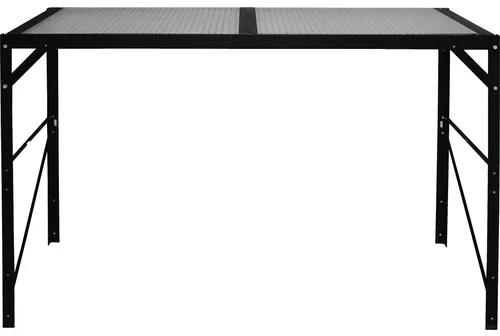 Stôl Vitavia polykarbonát 121x54x76 cm jednopodlažný čierny