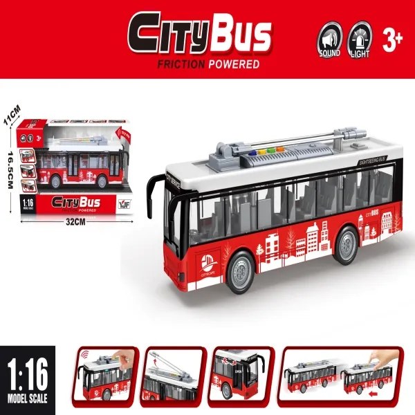 Trolejbus interaktivní městský autobus s pohonem 1:16 otevírání dveří