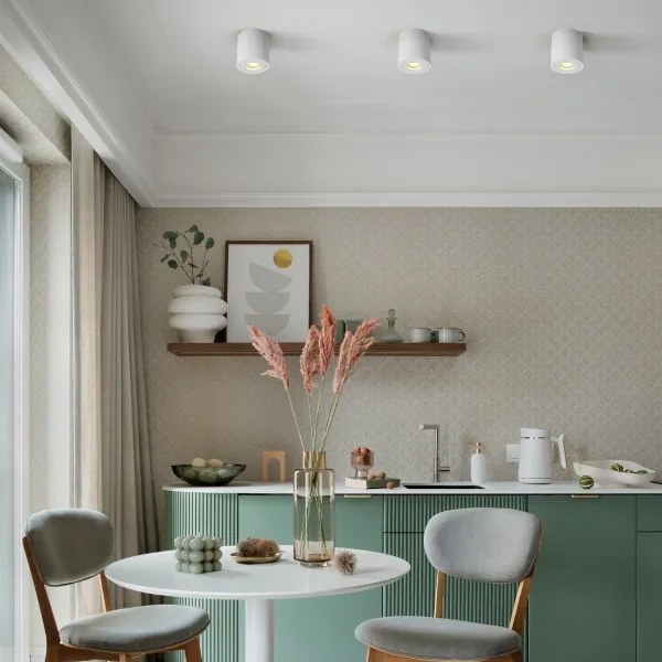 Zuma Line ACGU10-158-N - Bodové svietidlo RONDIP SL 1xGU10/50W/230V IP44 biela