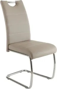 Jedálenská stolička Flora, cappuccino ekokoža%