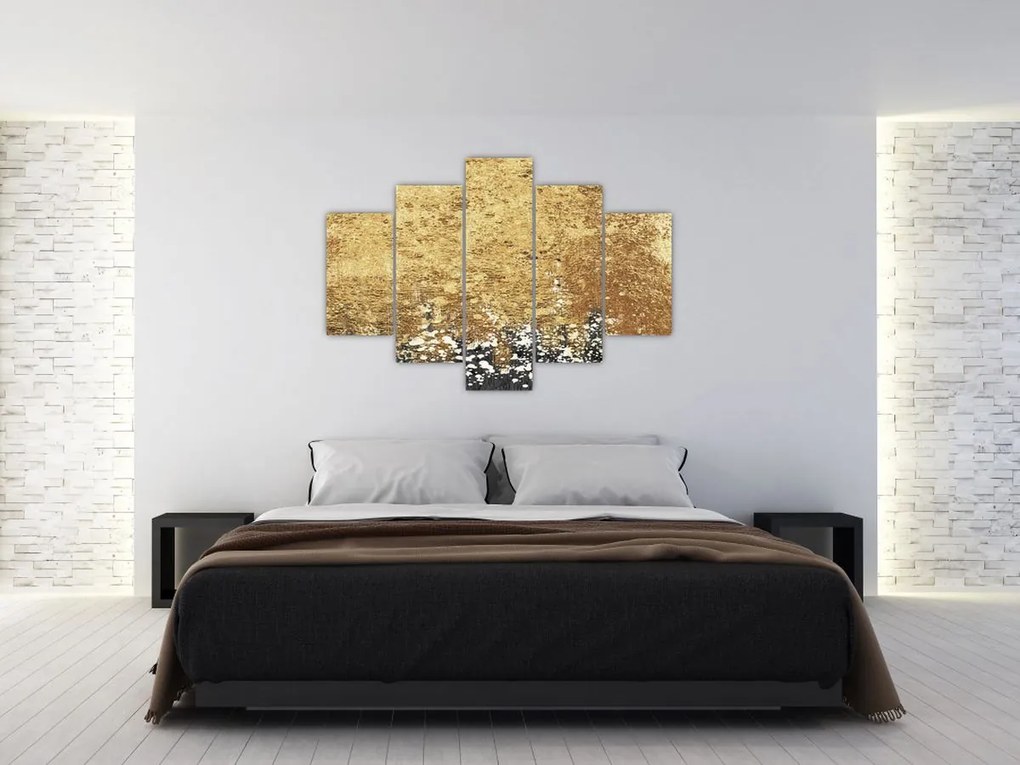 Obraz - Zlatá štruktúra N⁰3 (150x105 cm)