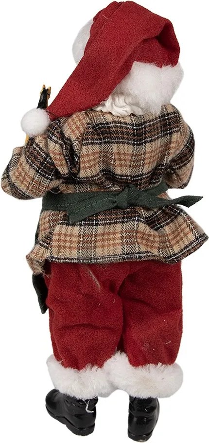 Vianočné dekorácie Santa Claus v pracovnom držiacom hojdacieho koníka - 16*8*28 cm