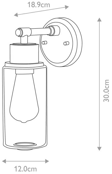 Elstead BATH-MORVAH1-PC - Kúpeľňové svietidlo 1xE27/60W/230V IP44 lesklý chróm