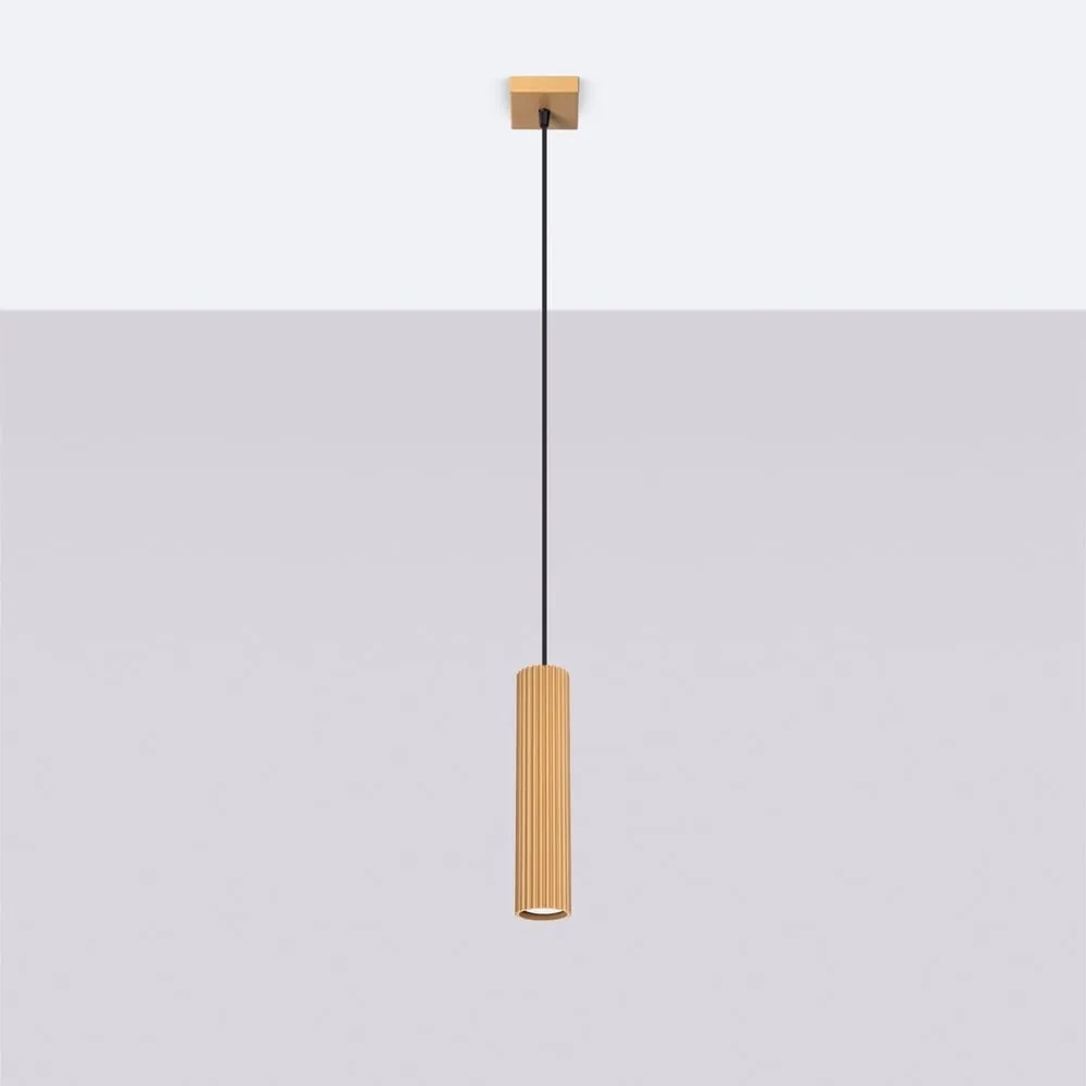 Závesné svietidlo v zlatej farbe Gleam – Sollux