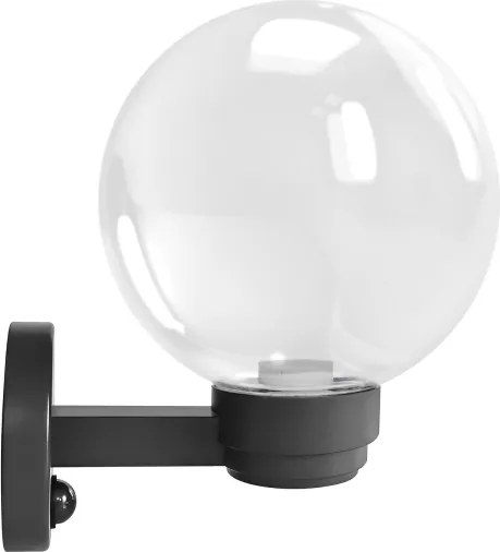 Brilagi - Vonkajšie nástenné svietidlo so senzorom HARBOR 1xE27/40W/230V IP33 antracitové/priehľadné