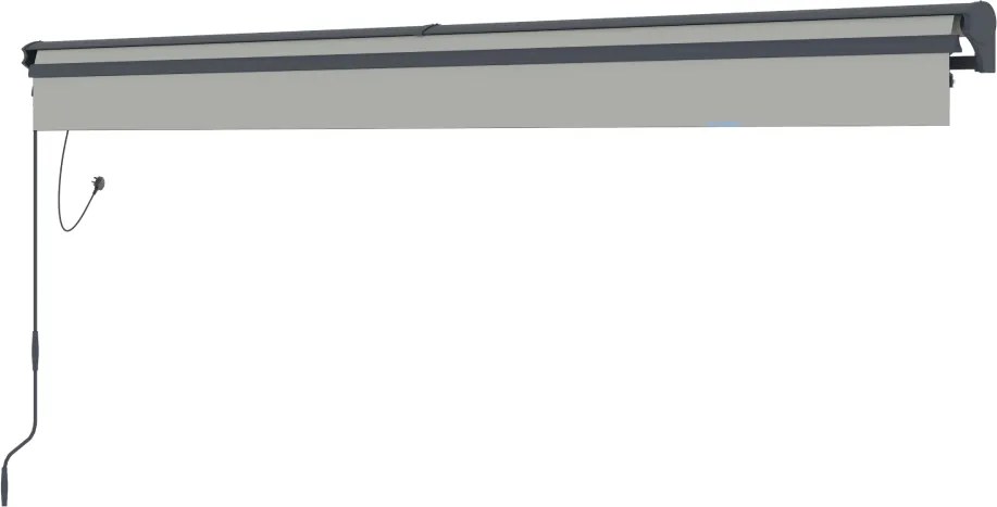 Elektrická markíza BestBerg BBSU-E395LG / 395 × 300 cm / svetlo sivá