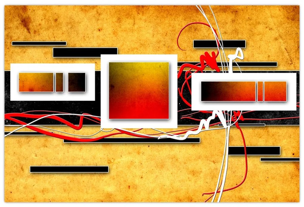 Obraz - Abstrakcia (90x60 cm)