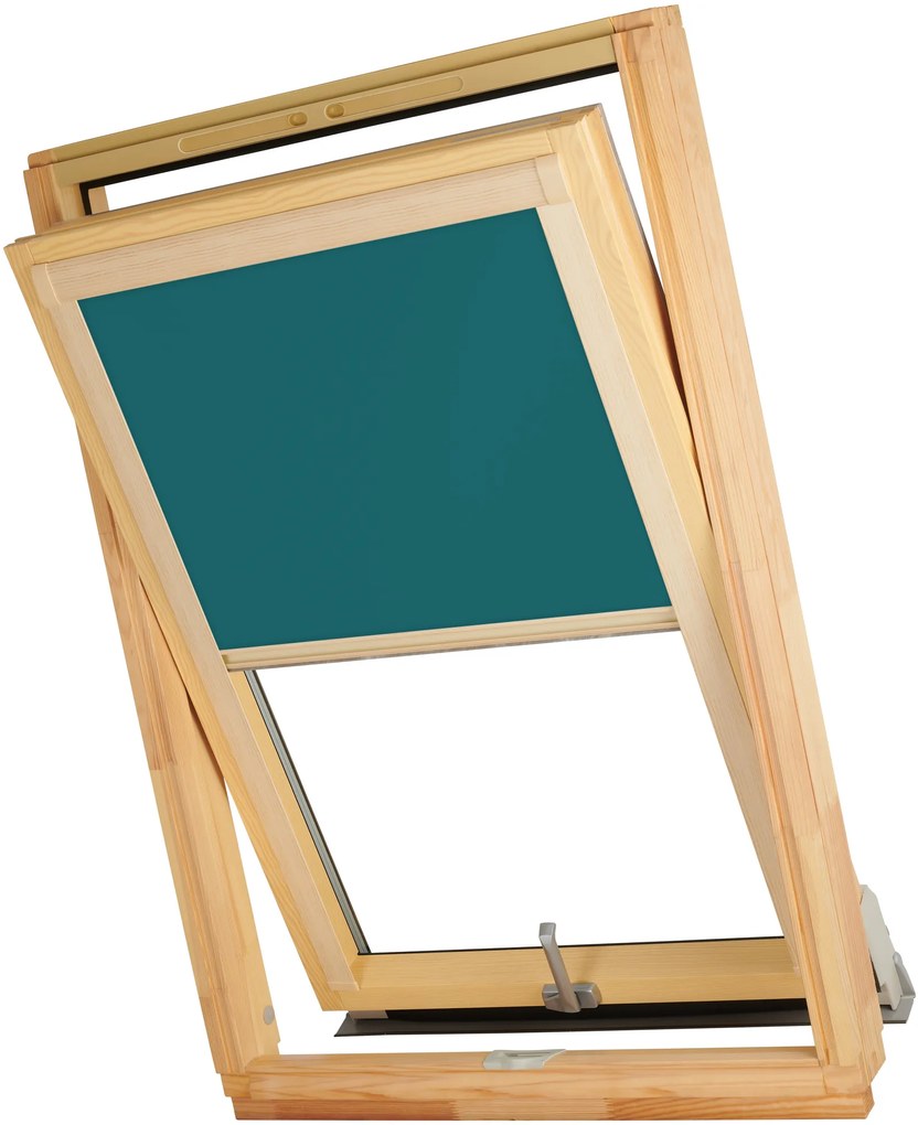 Dekodum Termoizolačná roleta na strešné okno typu FAKRO 78x160 Farba látky: Pearl Silver, Farba profilu: Borovica