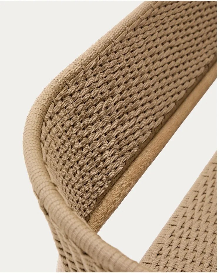 Záhradná pohovka z masívu akácie v béžovej a prírodnej farbe Arinella – Kave Home