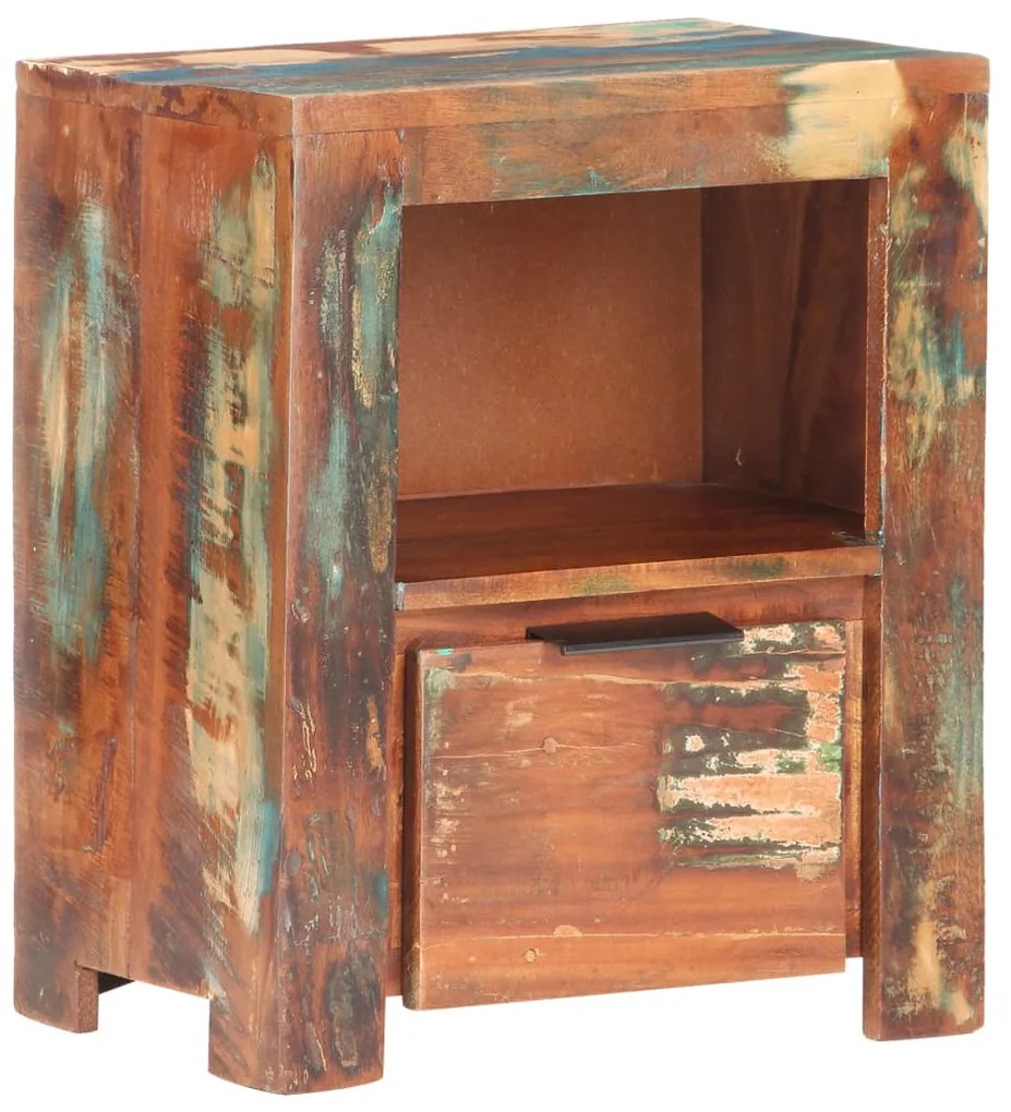vidaXL Nočný stolík 40x30x50 cm masívne recyklované drevo
