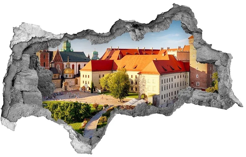 Fototapeta diera na stenu 3D Krakov, poľsko nd-b-121793696