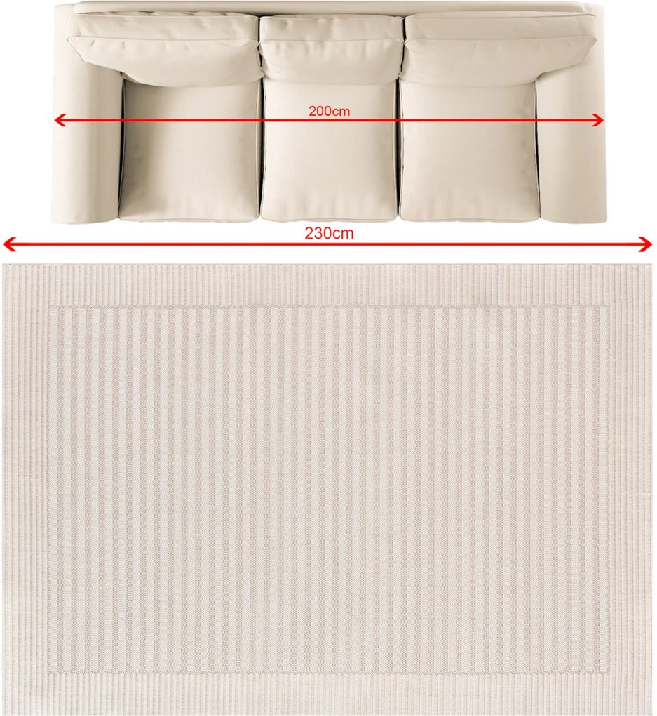 Koberec Lunara creamy 160x230 cm