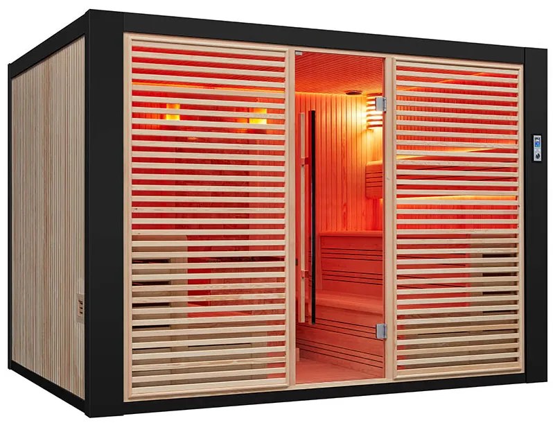 M-SPA - Suchá sauna s kamny 300 x 200 x 210 cm 12kW
