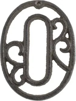 Domové číslo 0, hnedá liatina%