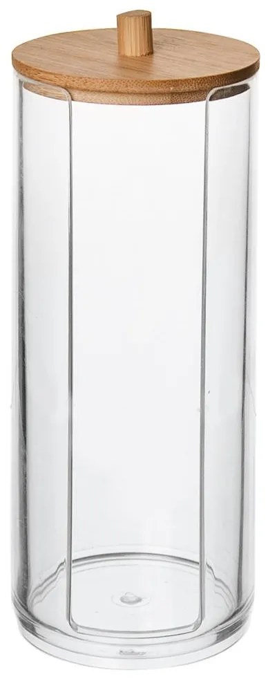 Orion Organizér / Zásobník na vatové, odličovacie tampóny, akryl, bambus WHITNEY