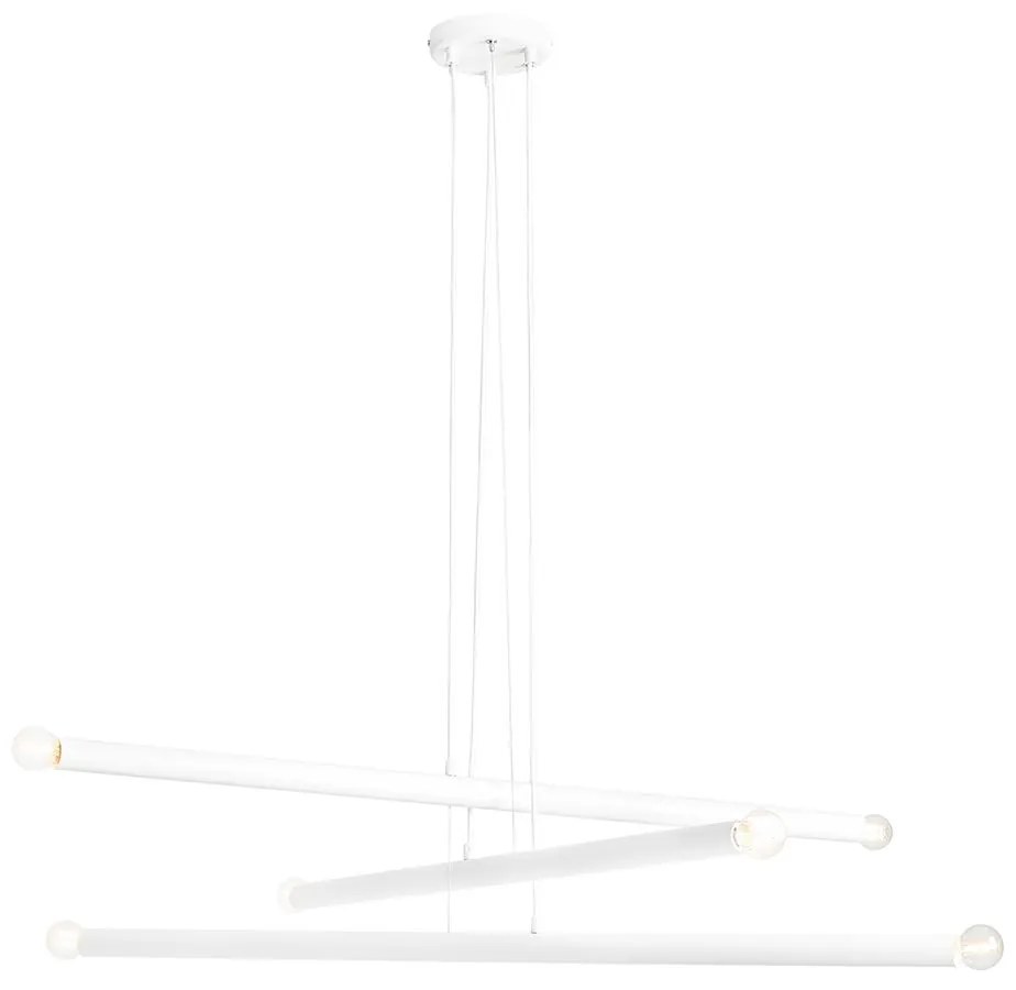 TUBO 6 | Dizajnová závesná lampa Farba: Biela