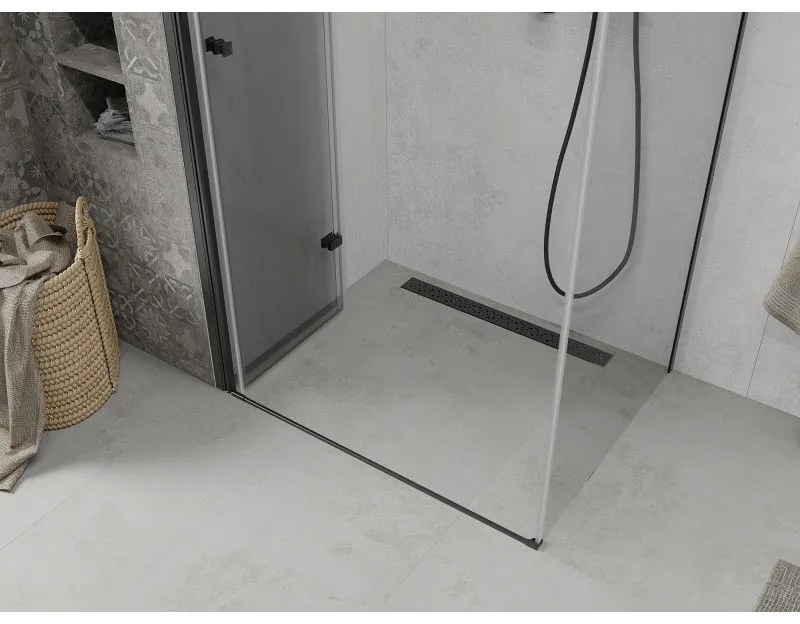Mexen Lima sprchovací kút 120x70 cm, priehľadná, čierna, 856-120-070-70-00