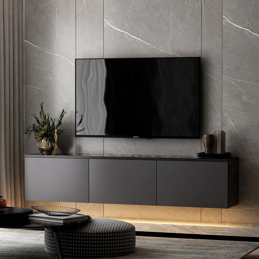 TV stolík Neon Illuminated Anthracite