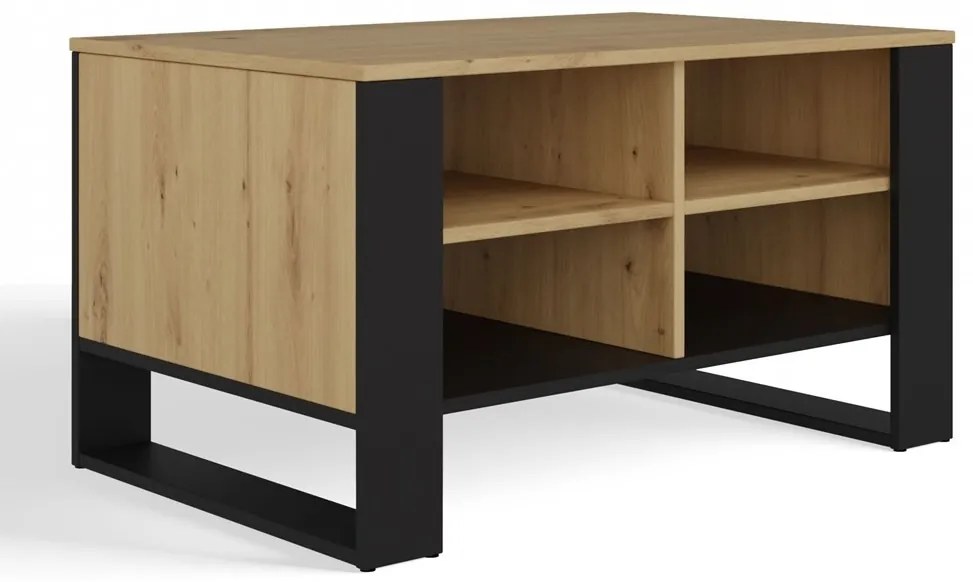 Konferenčný stolík LAWA Modern 4P Slim II dub artisan/čierny