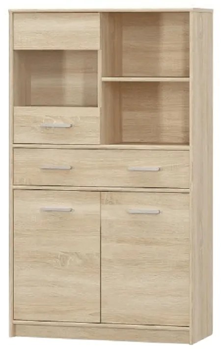 Skriňa TEYO 2D1W1S, dub Sonoma