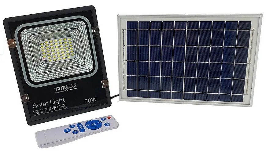 Solárne svietidlo s mikrovlnným senzorom 50W TR 366