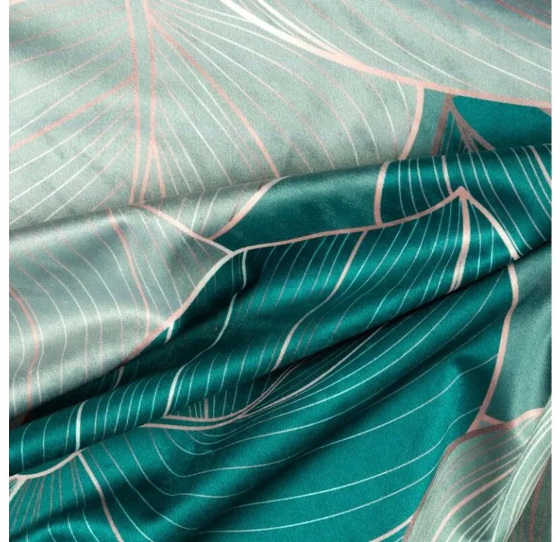 DECOREUM Zamatový záves s potlačou 140 cm x 270 cm viacfarebná 100 % polyester Rozmer varianty: 140 cm x 250 cm, Farba varianty: Hnedá 105448
