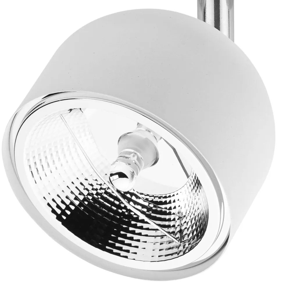 TRACER WHITE trojokruhové koľajnicové reflektory Biela ES111 GU10 6054 TK Lighting