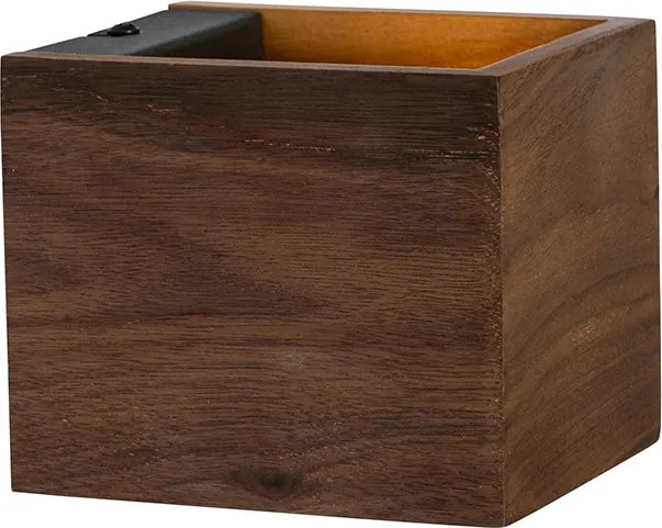 Inteligentné nástenné svietidlo orechové drevo vrátane Wi-Fi G9 - Transfer