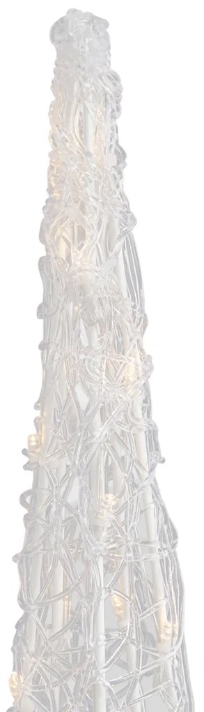 Vianočný stromček priehľadný 100 cm vrátane LED IP44 - Coni