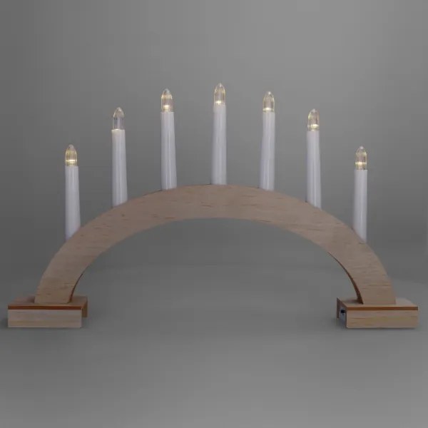 Brilagi - LED Vianočný svietnik 7xLED/2xAA 28x45 cm