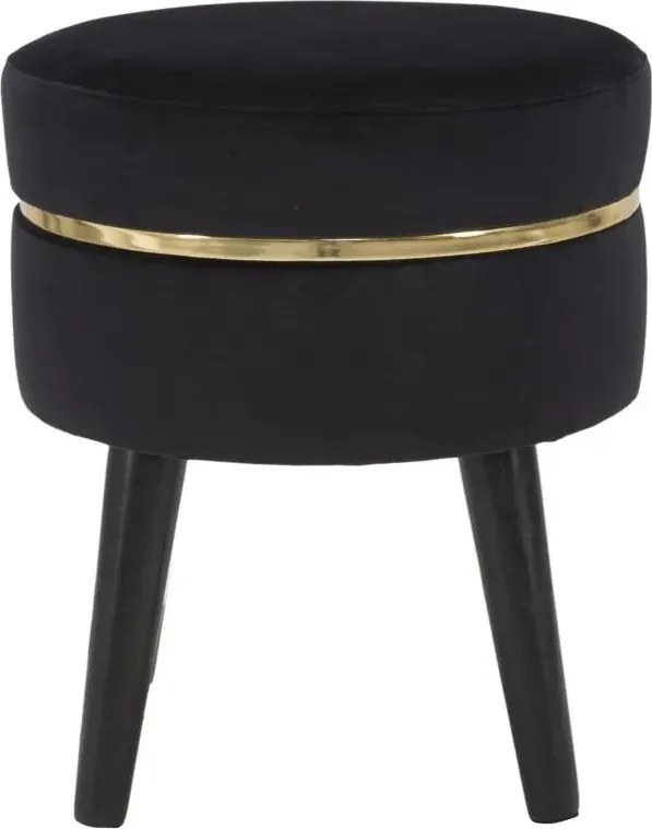 Taburet PARIS 35 cm čierny