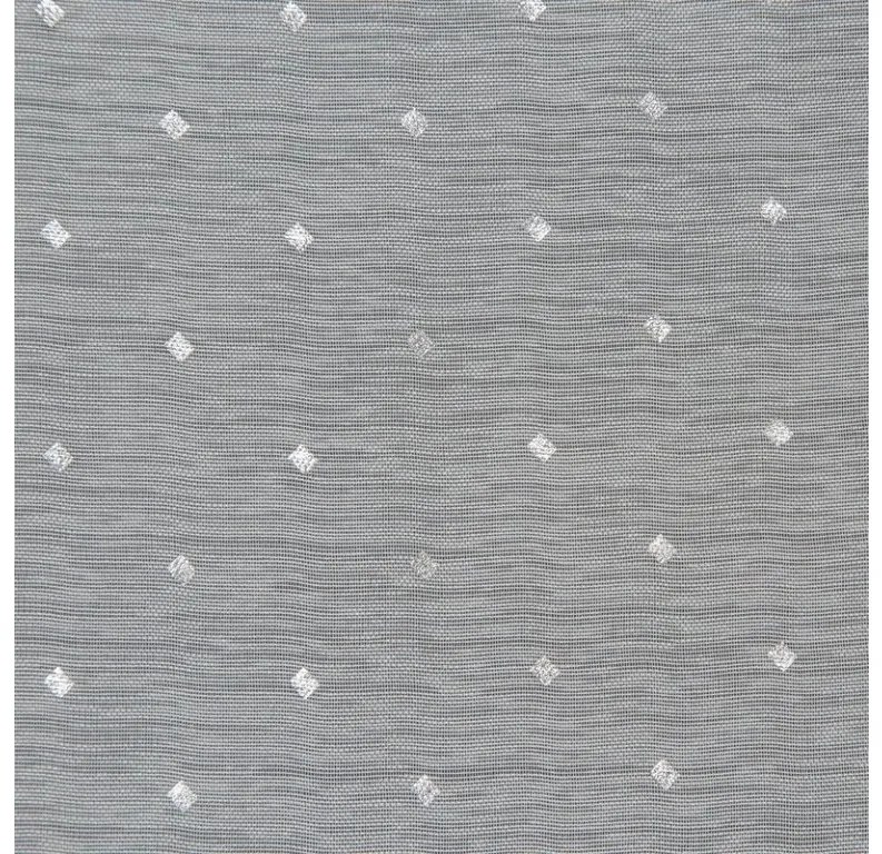 DECOREUM záclona so striebornou potlačou 300 cm x 250 cm biela 100 % polyester 101143