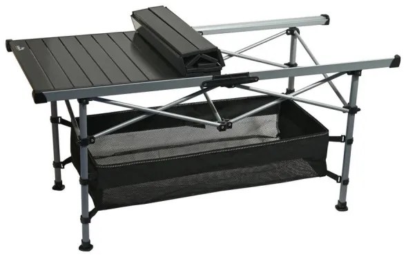 Skladací kempingový stôl 123x55cm antracit