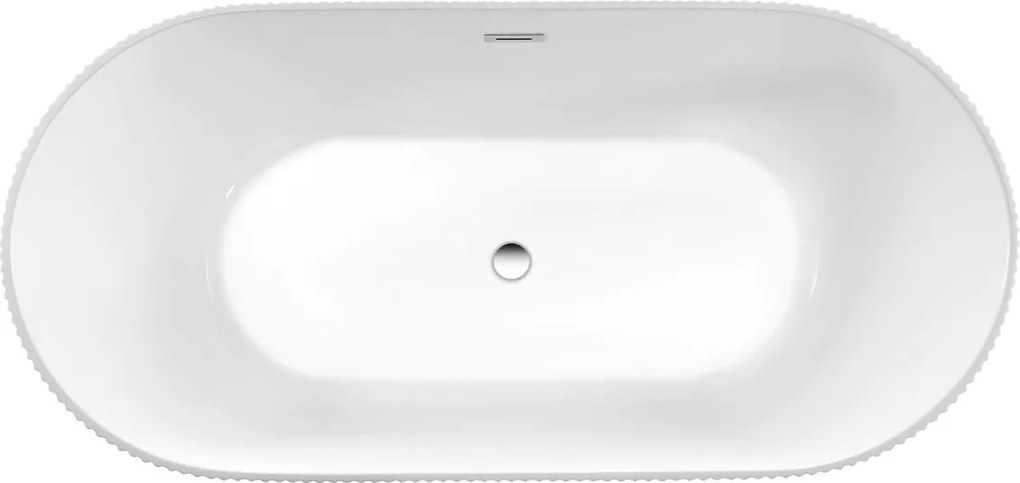 Aqualine Turia strip, voľne stojaca vaňa, 170x80cm, biela, E2785