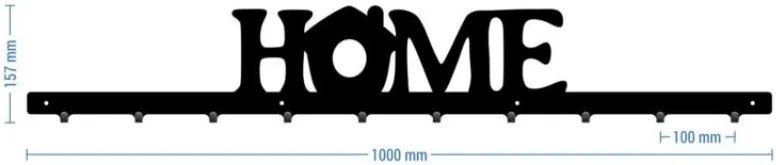 Vešiak na stenu do chodby HOME 100