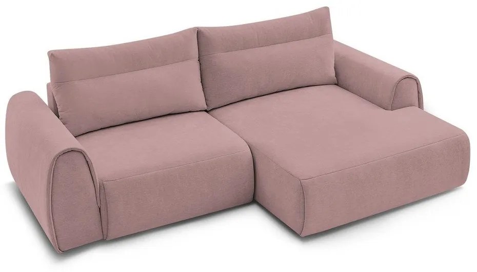 Svetloružová rohová pohovka Aden – Bobochic Paris