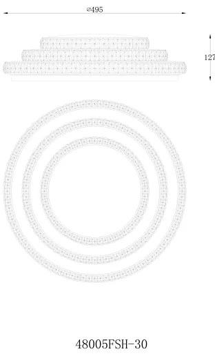 Globo 48005FSH-30 - LED Stmievateľné stropné svietidlo MAGNIFIQUE LED/30W/230V