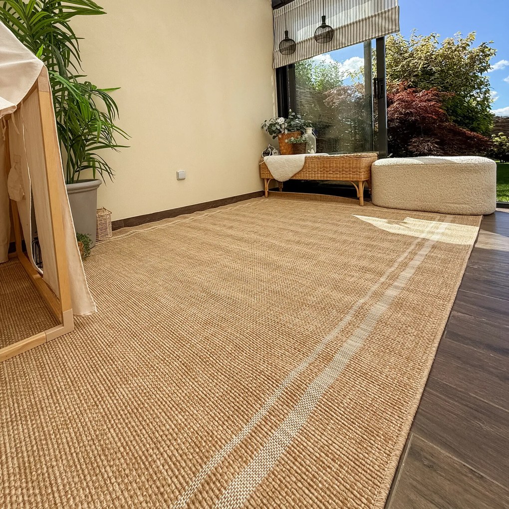 Kusový koberec Jack 28805-050 - na von aj na doma, 160x230, béžová, chodba / predsieň, Balta