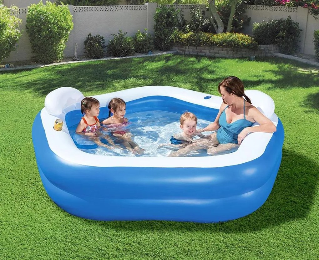 BESTWAY Fun Pool Nafukovací bazén, 213 x 206 x 69 cm 54153