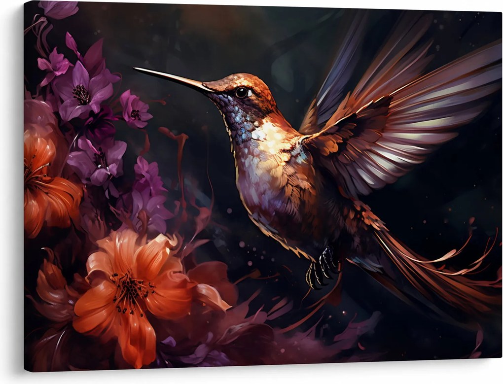 Obraz - Kolibrík (70x50 cm)