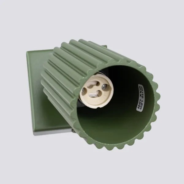 Sollux SL.1616 - Nástenné bodové svietidlo KARBON 1xGU10/10W/230V zelená