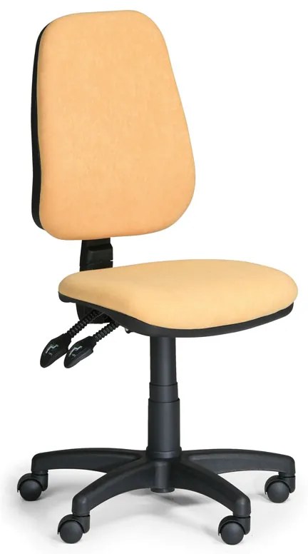 Pracovná stolička Alex bez podrúčok, žltá