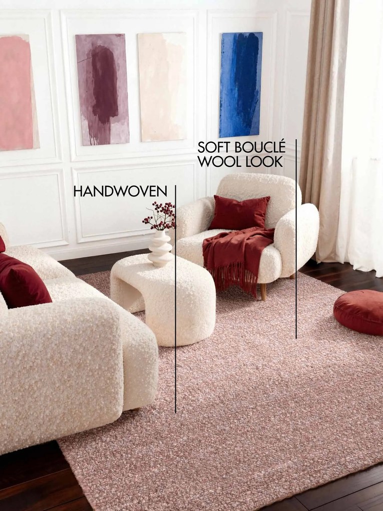 Ted Baker, Kusový koberec Ted Baker Notting Hill 106350 Pink, 120x170, ružová, obývacia izba