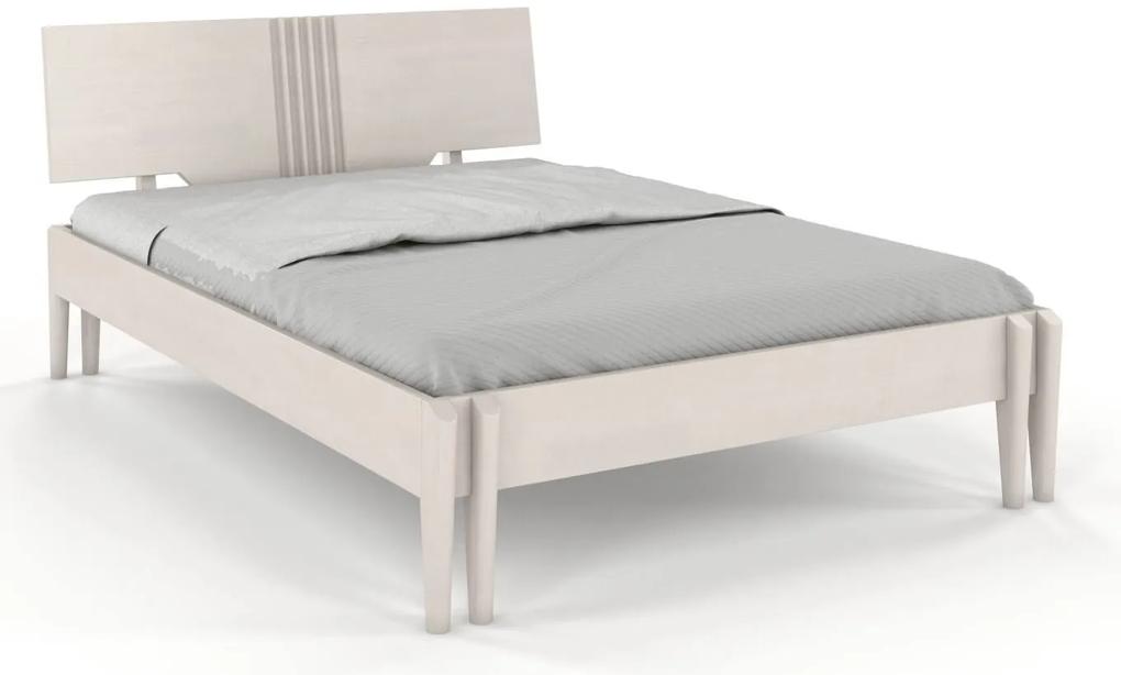 drevko Masívna posteľ POZNAN z borovice - biela Rozmer postele: 140 x 200 cm