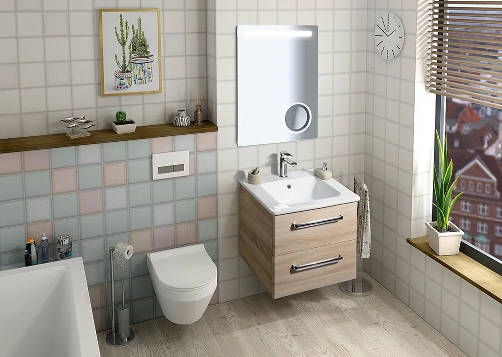 Sapho Sapho, ASTRO LED podsvietené zrkadlo 600x800mm, kozmetické zrkadielko, MIRL2