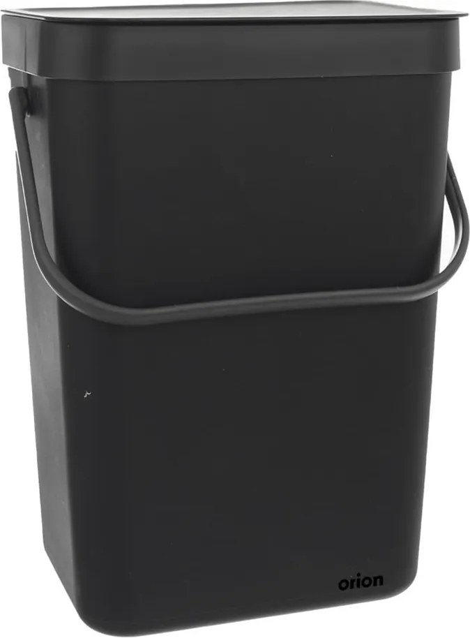 Čierny plastový odpadkový kôš 10 l – Orion