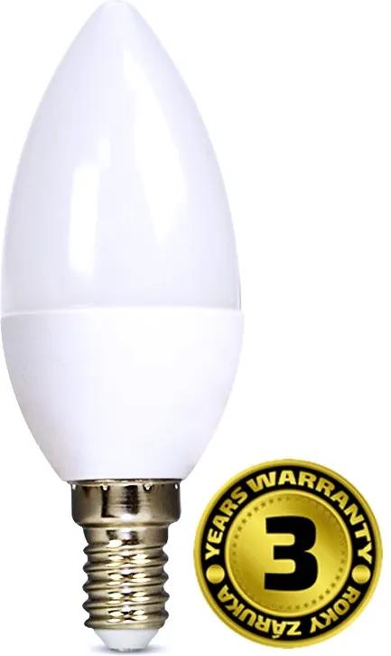 Solight Žiarovka LED WZ421 svíčka, 6W, E14, 6000K, 450lm, studená bílá WZ421